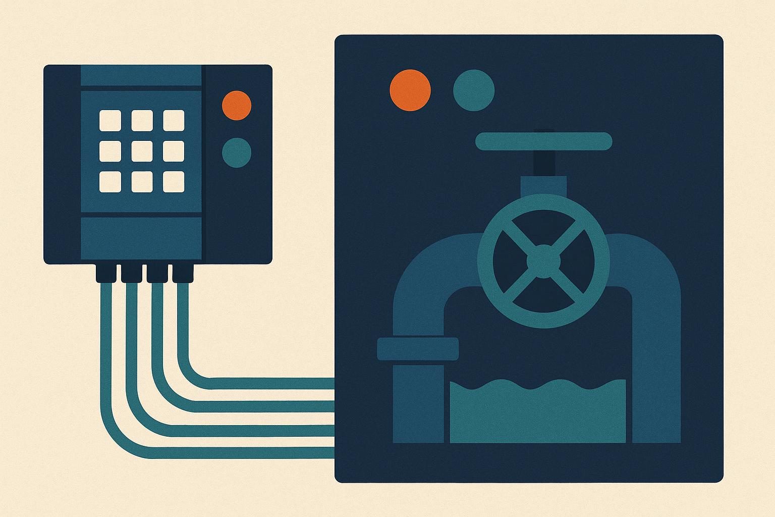 Editorial illustration for the article "When hackers hit water: legal and response lessons from the Minnesota utility attacks".